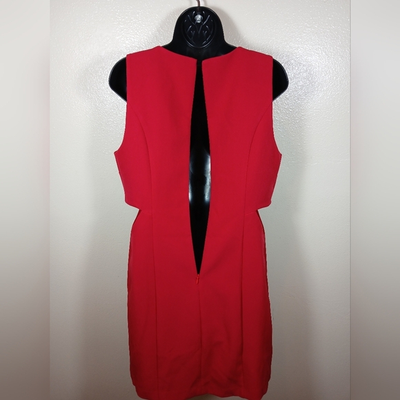 Mare Mare x Anthropologie Red Cut-Out Shift Dress size Medium - Picture 6 of 11